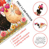 Heart Chicken Garden Jigsaw Puzzle 1000 Pieces