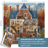 Autumn Retro Villa Jigsaw Puzzle 1000 Pieces