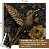 Golden Hummingbird Jigsaw Puzzle 1000 Pieces