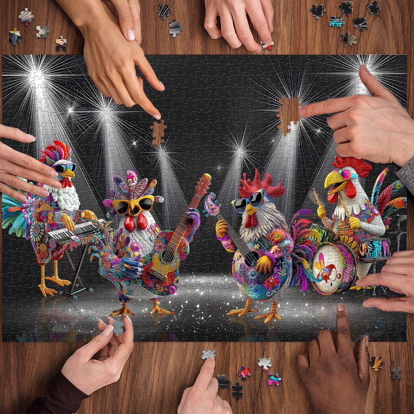 Freudiges Bühnenpuzzle 1000 Stücke
