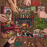 Accogliente puzzle di calendario dell'avvento natalizio 1000 pezzi