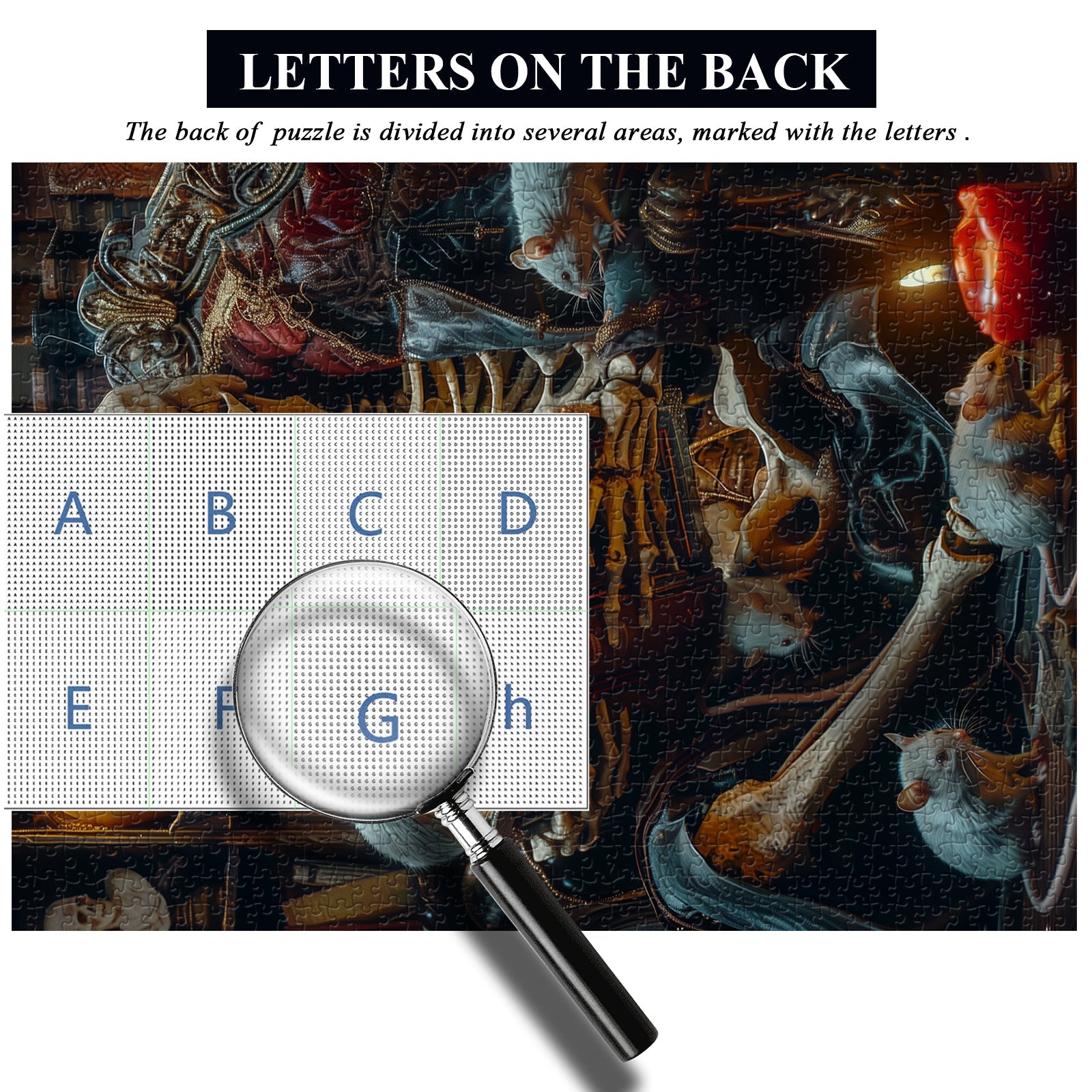 Puzzles für Schädel und Maus 1000 Stücke