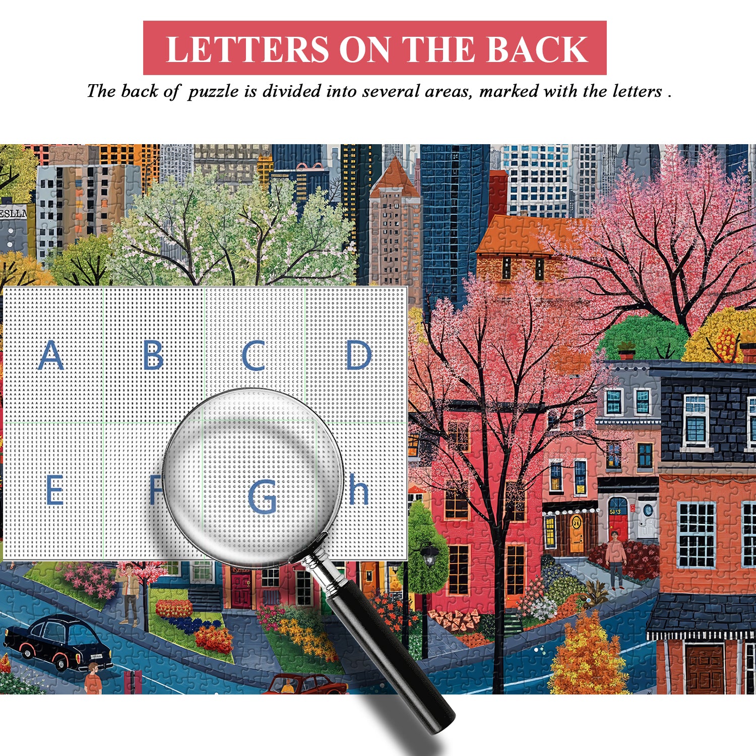 Colorful Street Scene Jigsaw Puzzle 1000 Pieces