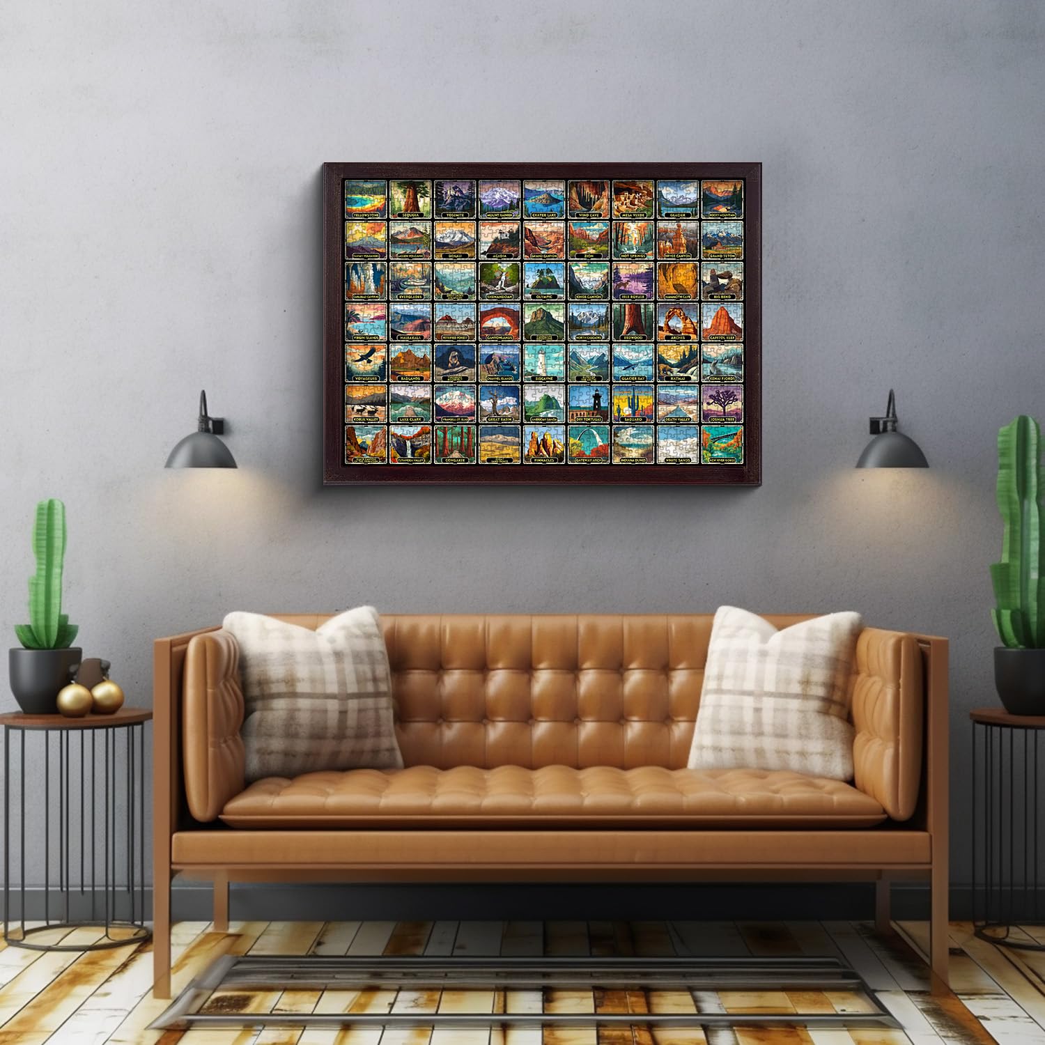 Punti 1000 pezzi del puzzle del parco nazionale retrò 1000 pezzi