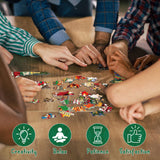 Bboldin® Christmas Vintage Poster Jigsaw Puzzle 1000 Pieces