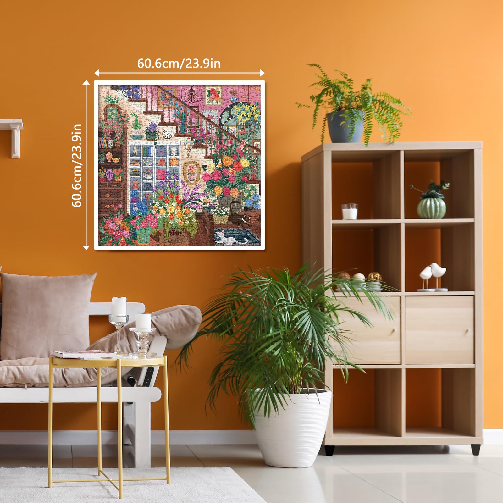 Rainbow Succulent Jigsaw Puzzle 1000 Pieces