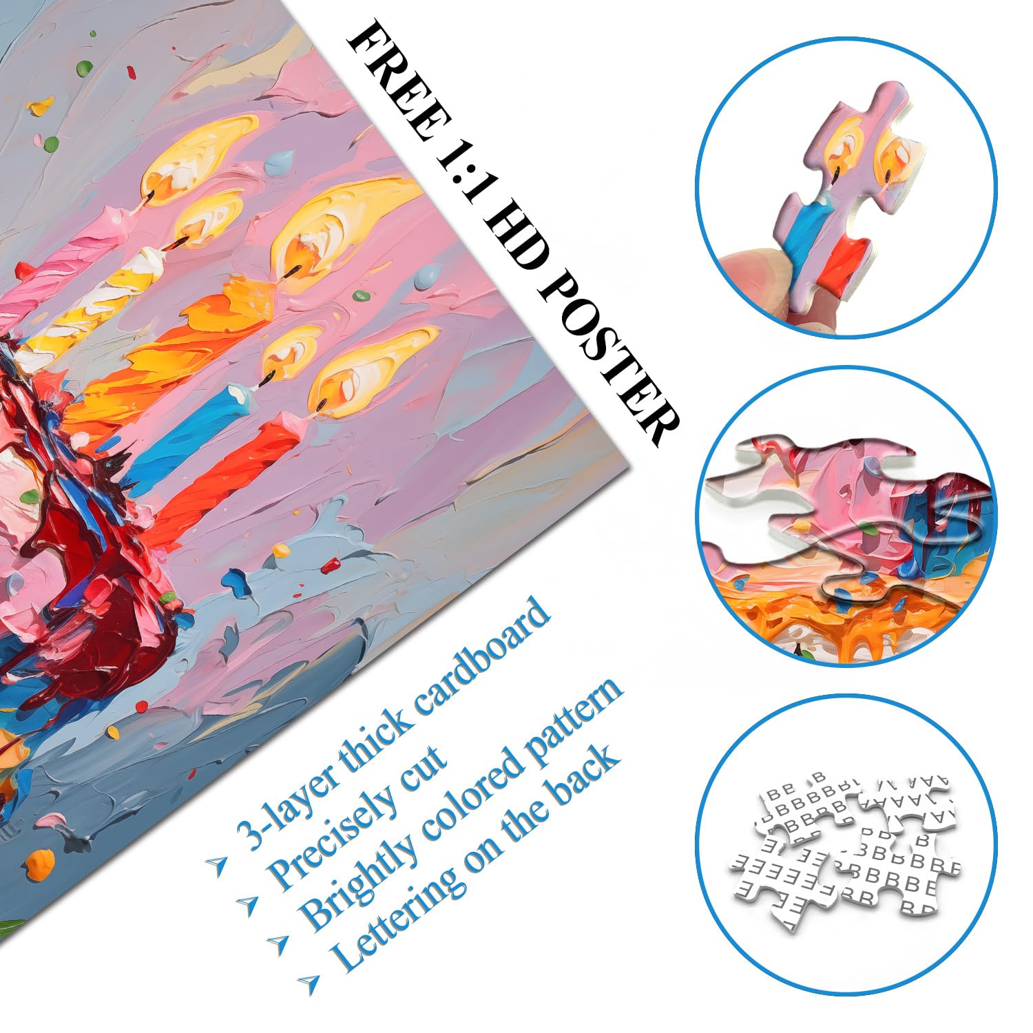 Art Cake Jigsaw Puzzle 1000 Pieces