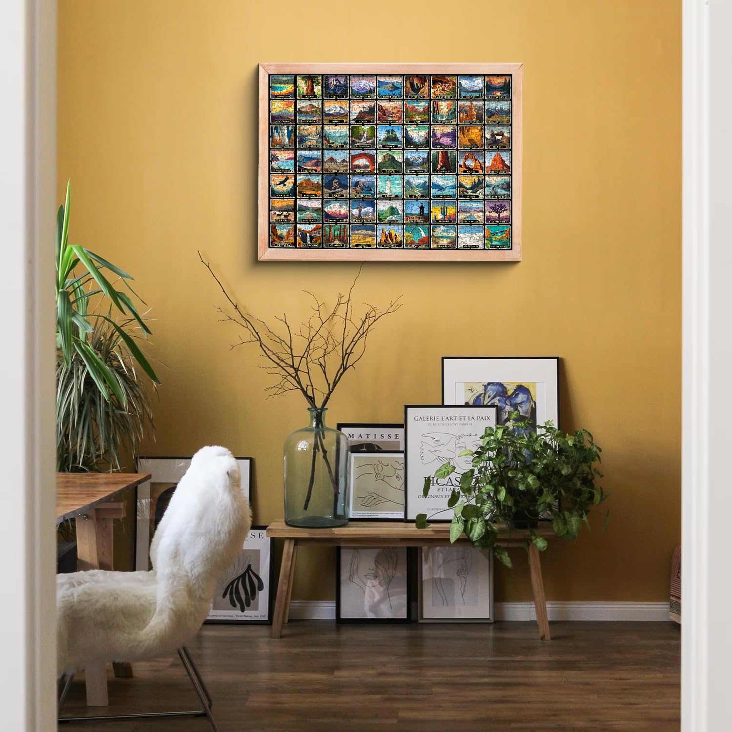 Punti 1000 pezzi del puzzle del parco nazionale retrò 1000 pezzi