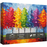 Alberi colorati puzzle puzzle 1000 pezzi