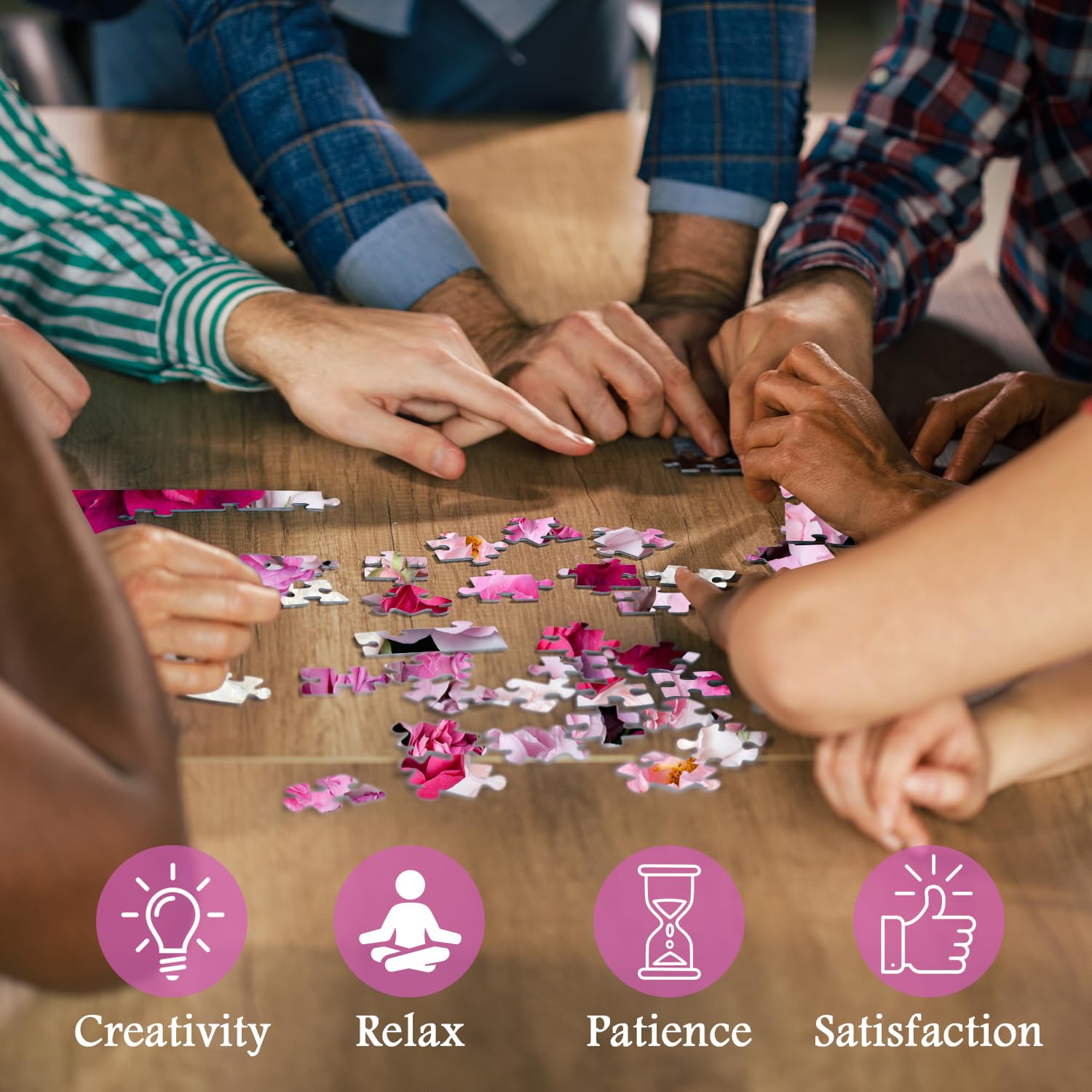 BBoldin® rosa rosa rosa puzzle puzzle 1000 pezzi