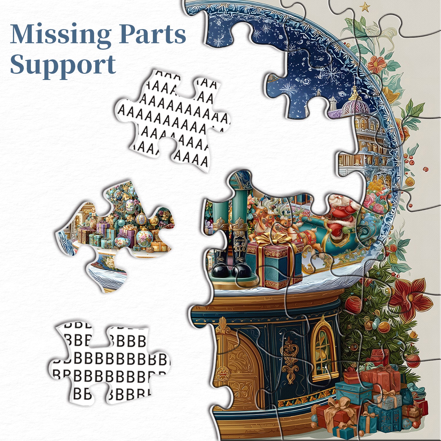 Christmas Nutcracker Globe Jigsaw Puzzle 1000 Pieces