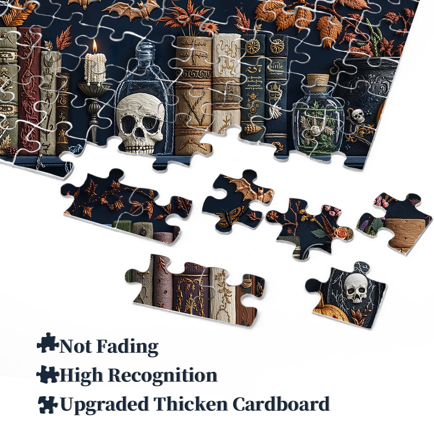 Spooky Bookshelf Nights Jigsaw Puzzle 1000 Pieces
