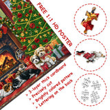 Accogliente puzzle di calendario dell'avvento natalizio 1000 pezzi