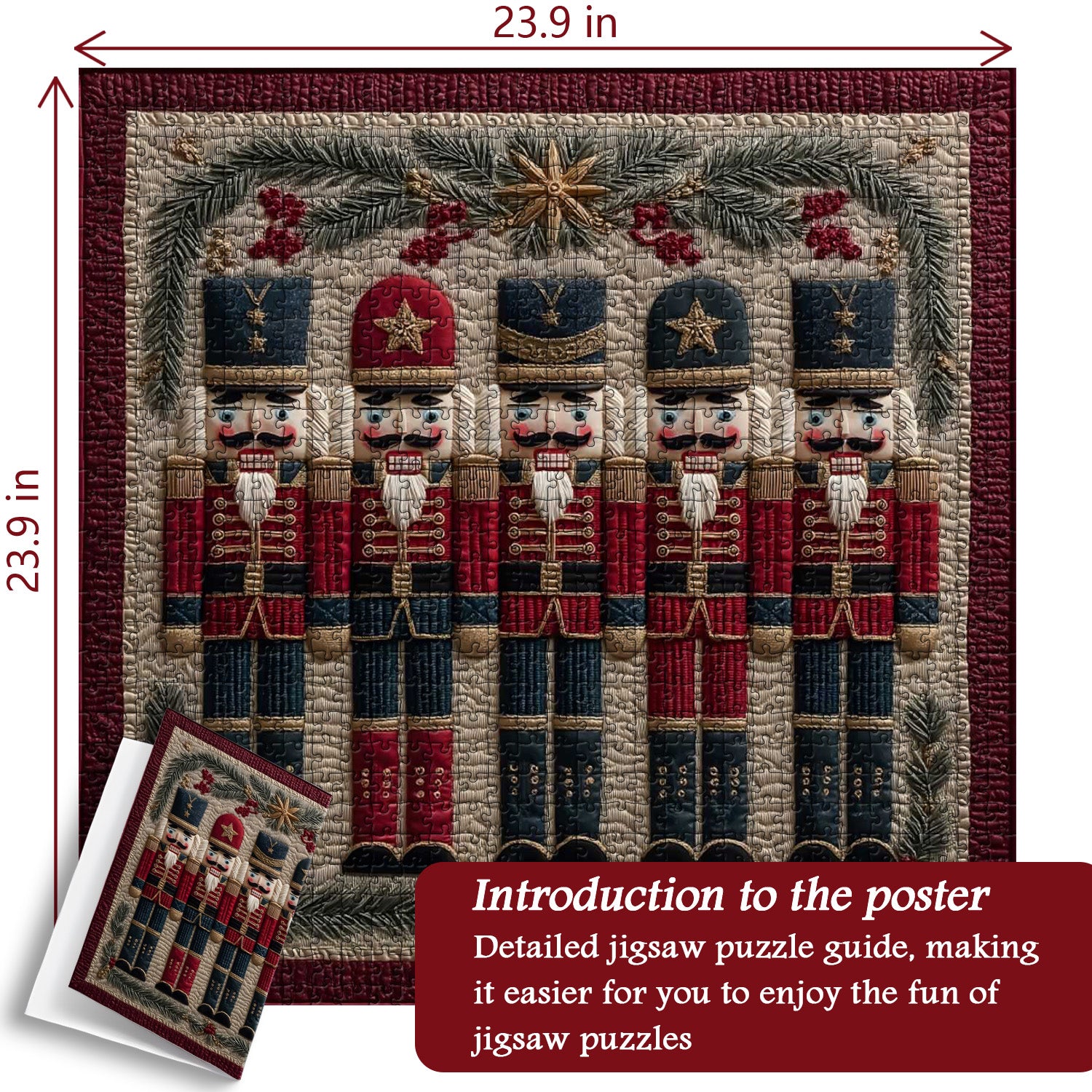 Christmas Nutcrackers Jigsaw Puzzle 1000 Pieces