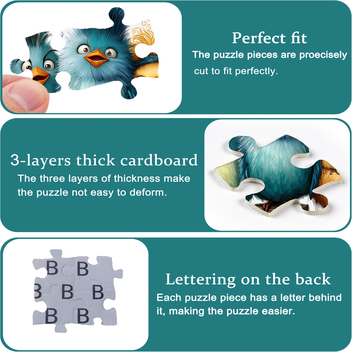Cartoon Birds Jigsaw Puzzle 1000 Pieces