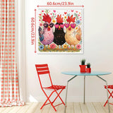 Heart Chicken Garden Jigsaw Puzzle 1000 Pieces