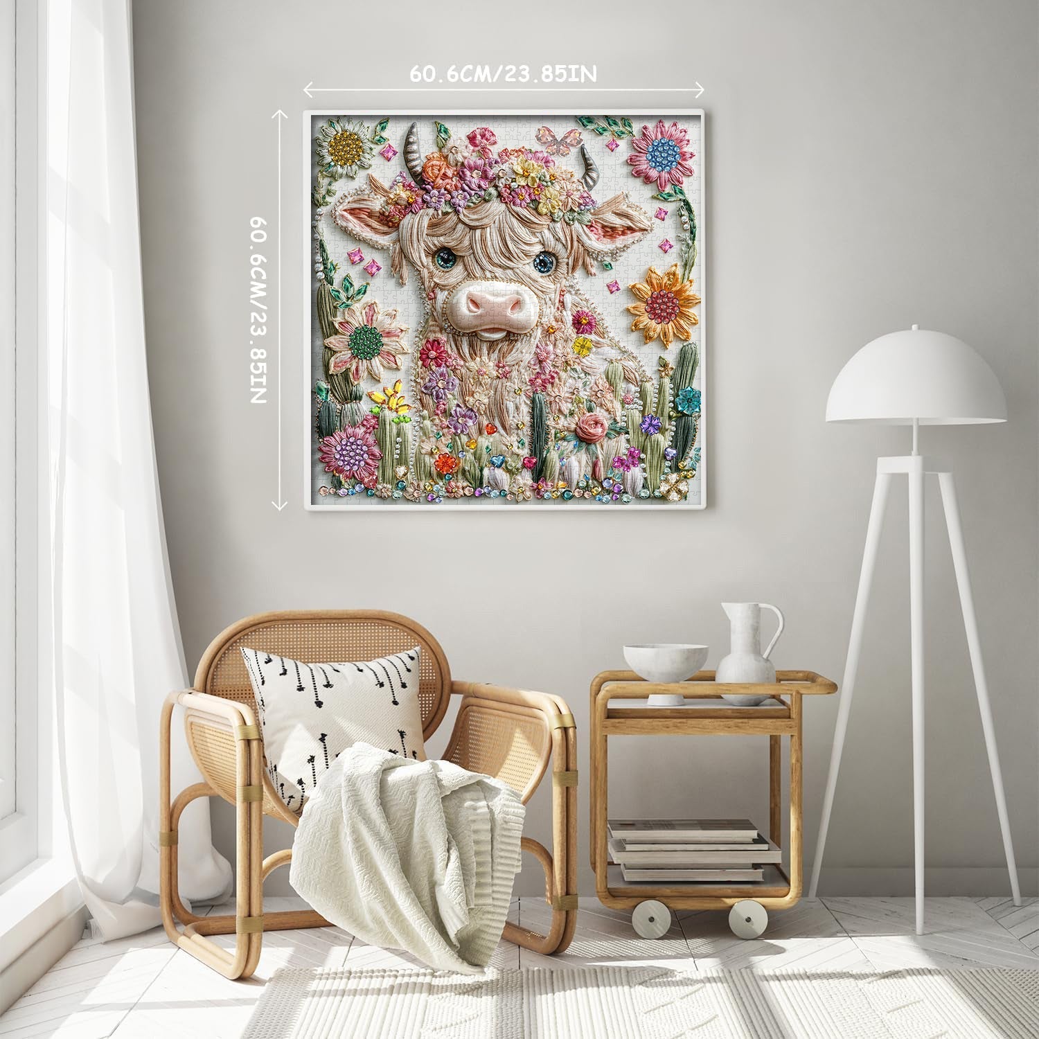 Elegantes Kuhpuzzle 1000 Stücke