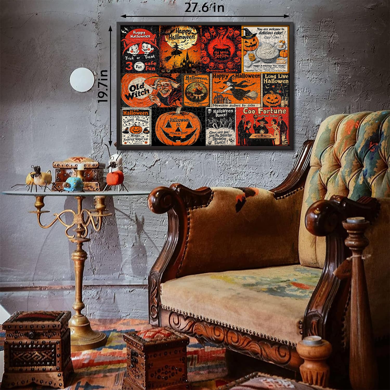 Halloween Retro Poster Puzzle 1000 Teile