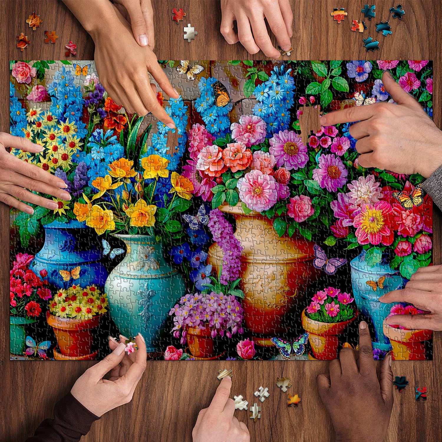 Frühlingslandschaftssäge Puzzle 1000 Stücke