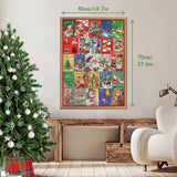 Vintage Christmas Tree Snowman Jigsaw Puzzle 1000 Pieces