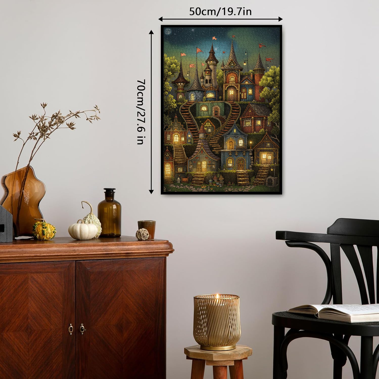 Candlelight Cottages Jigsaw Puzzle 1000 Pieces