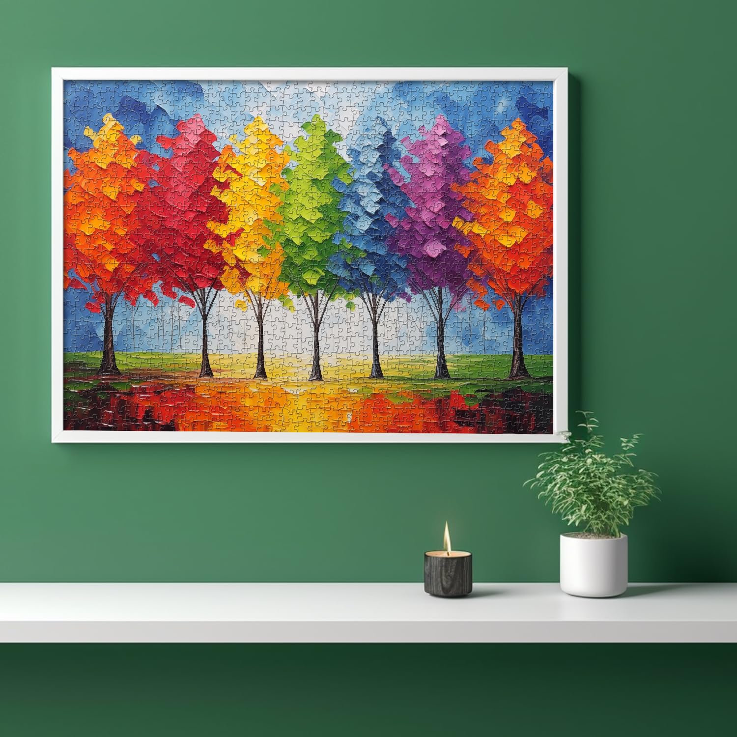 Alberi colorati puzzle puzzle 1000 pezzi