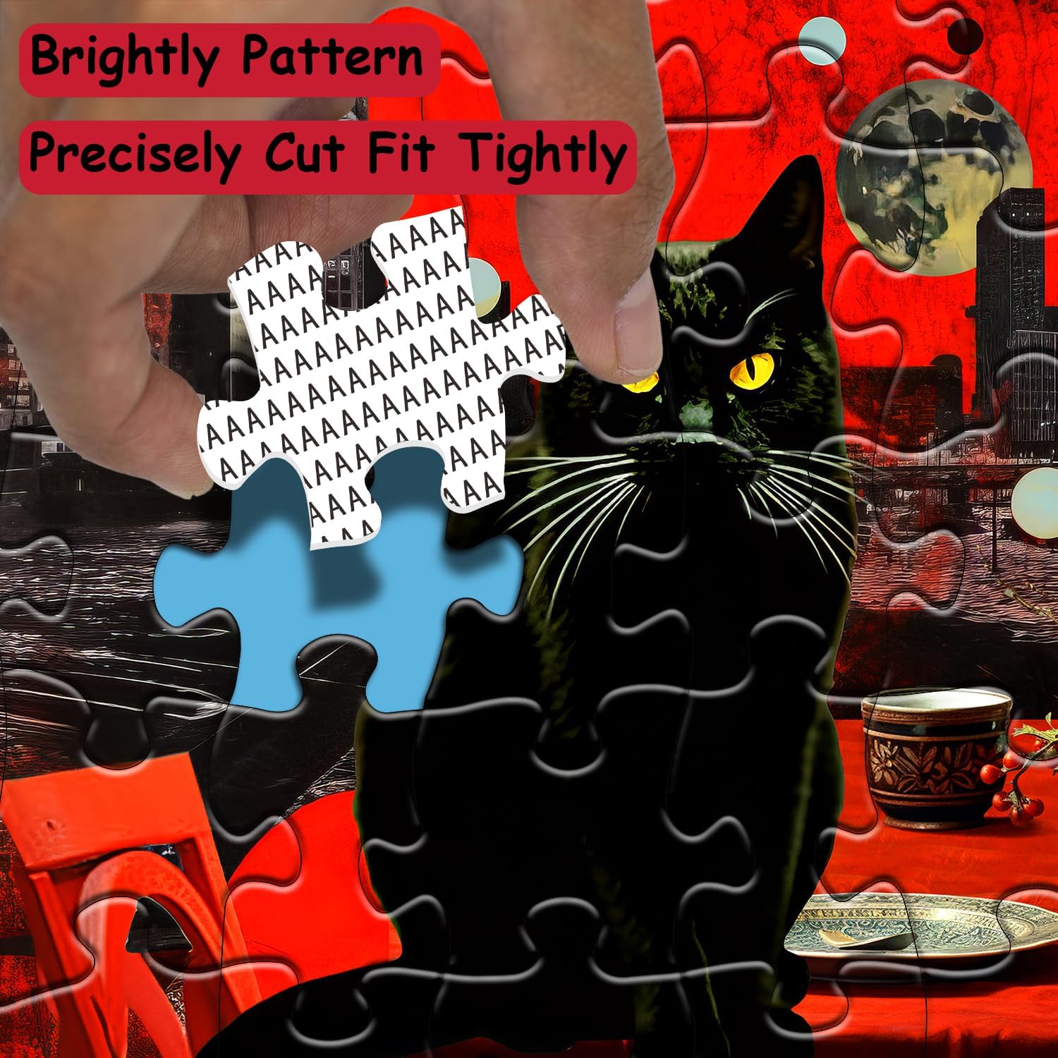 Dining Table Cat Jigsaw Puzzle 1000 Pieces