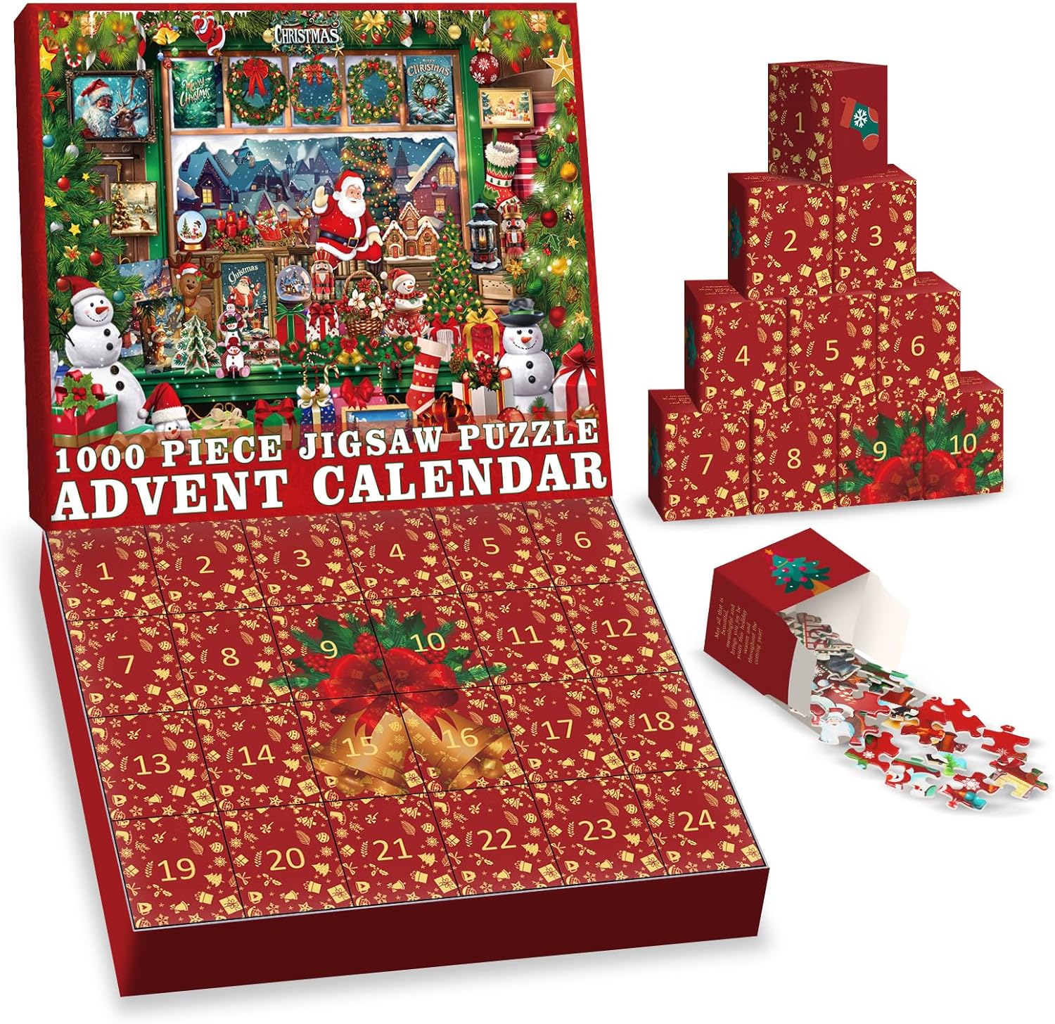 Yuletide Joy Advent Calendar Jigsaw Puzzle 1000 Pieces