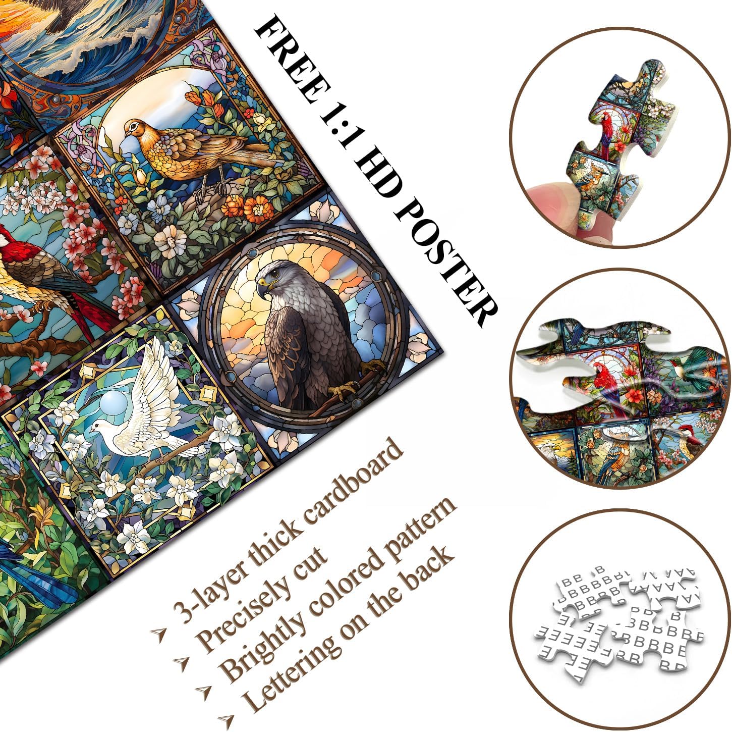 Birds Art Jigsaw Puzzle 1000 Pieces