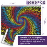 Bboldin® Color Skull Jigsaw Puzzle 1000 Pieces