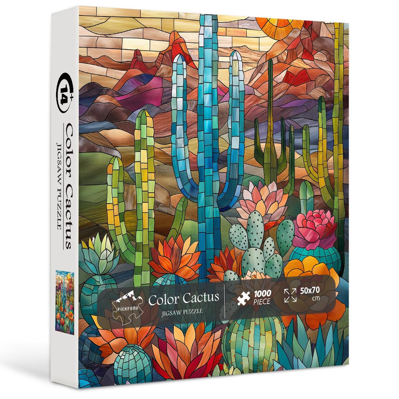 Color Cactus puzzle puzzle 1000 pezzi