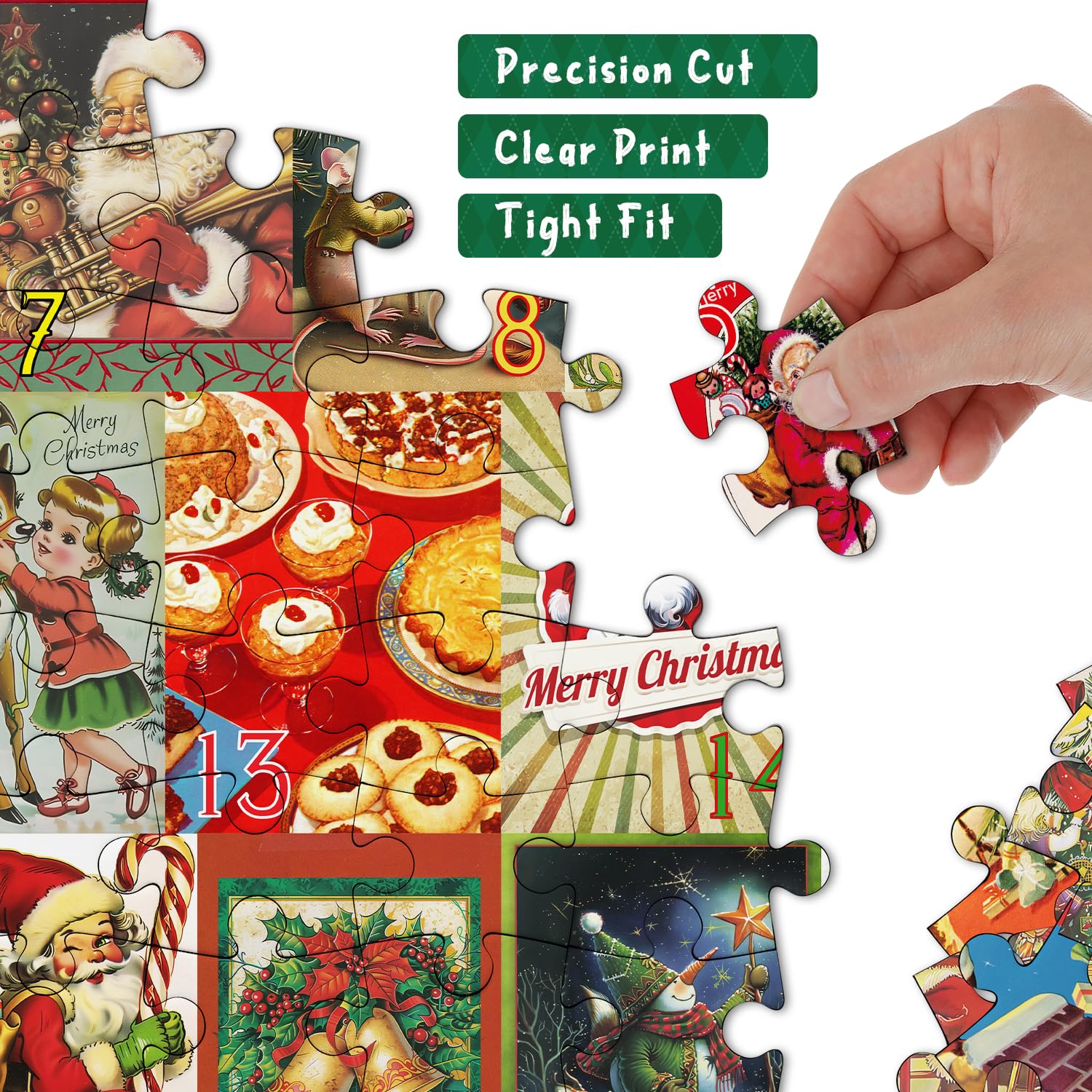 Christmas Calendar Jigsaw Puzzle  1000 Pieces