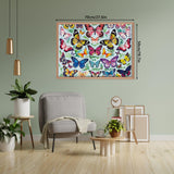 Bboldin® Colorful Butterflies Plant Flower Jigsaw Puzzle 1000 Pieces