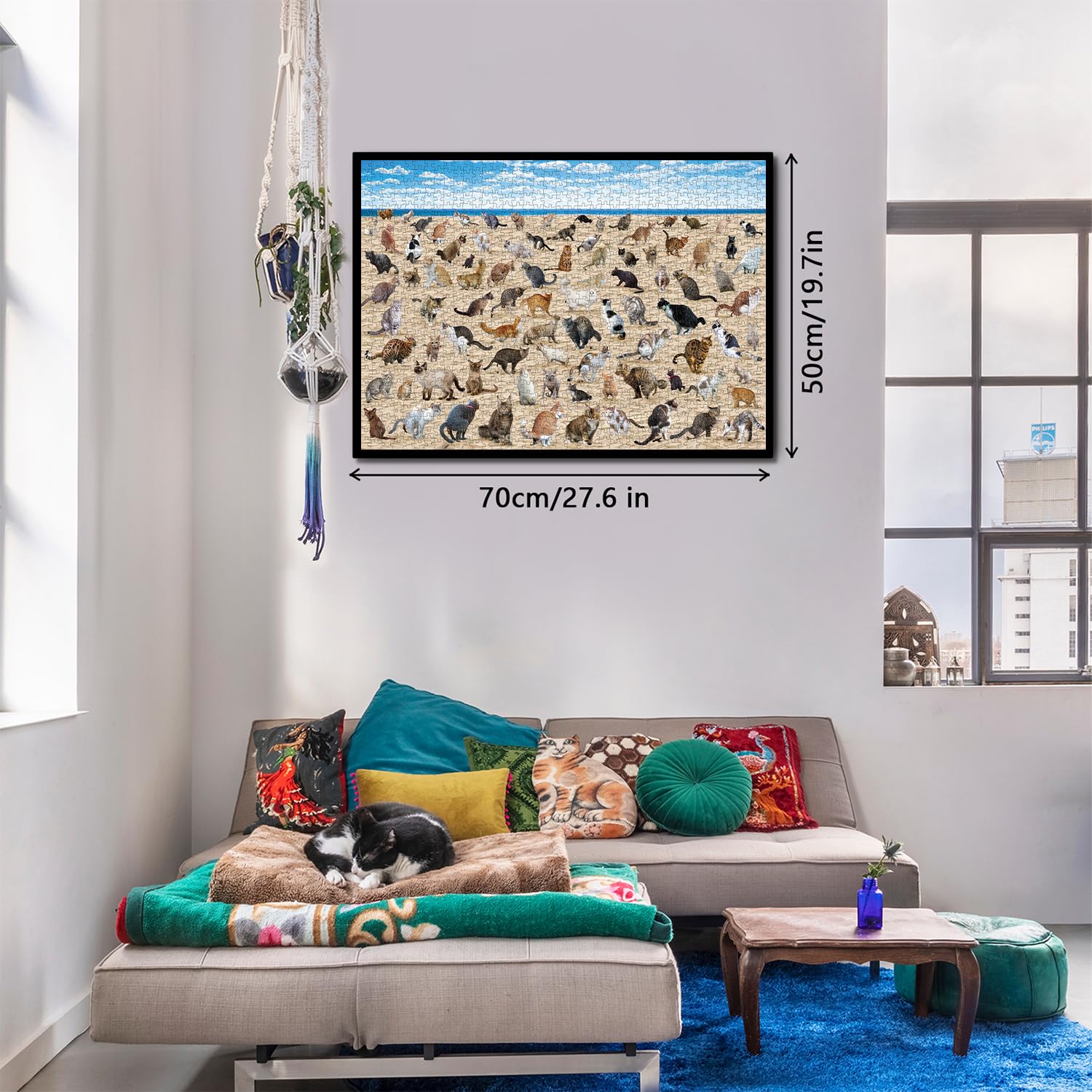 Bboldin® Beach Pooping Cats Jigsaw Puzzle 1000 Pieces