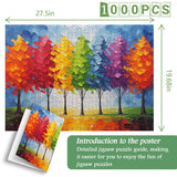 Alberi colorati puzzle puzzle 1000 pezzi