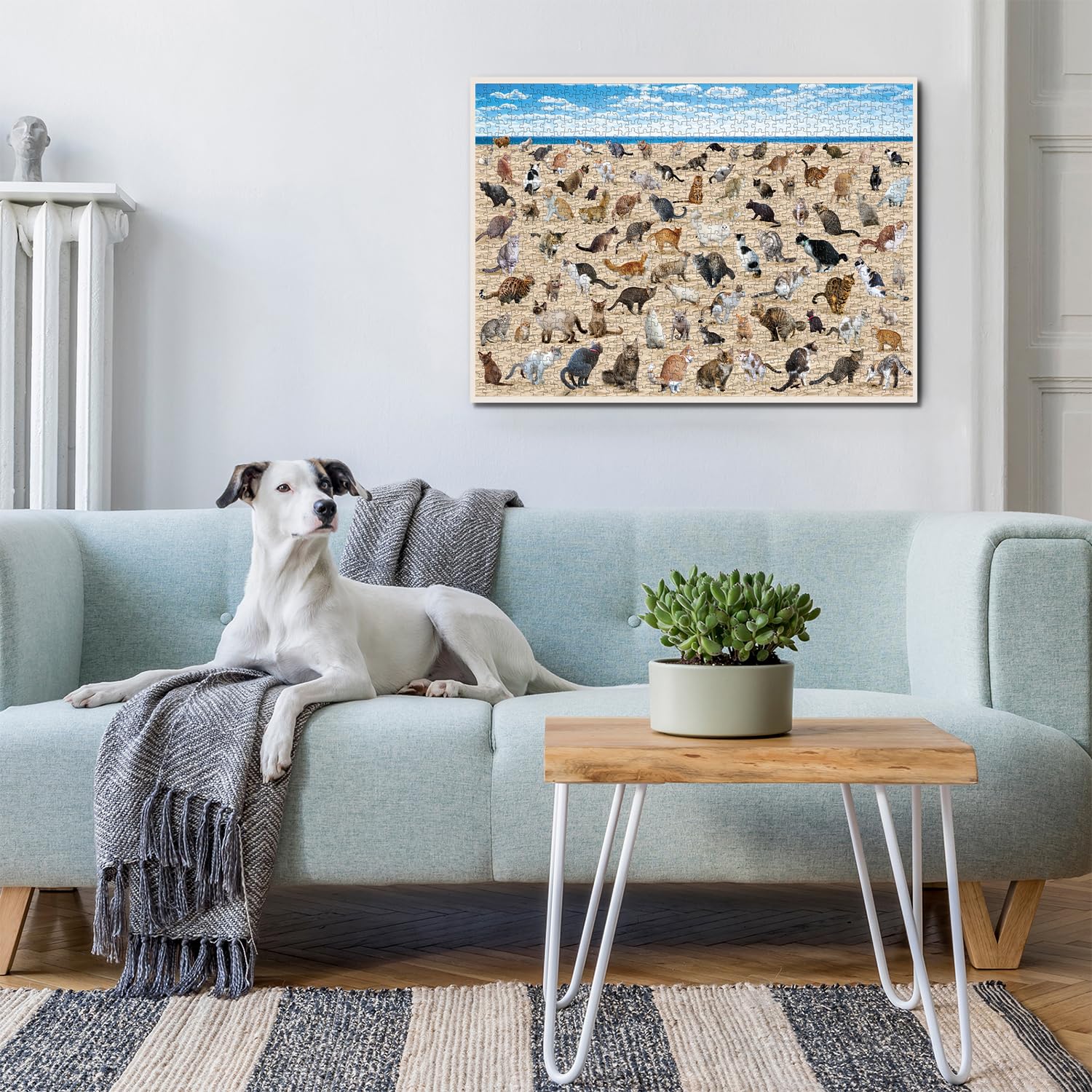 Bboldin® Beach Pooping Cats Jigsaw Puzzle 1000 Pieces