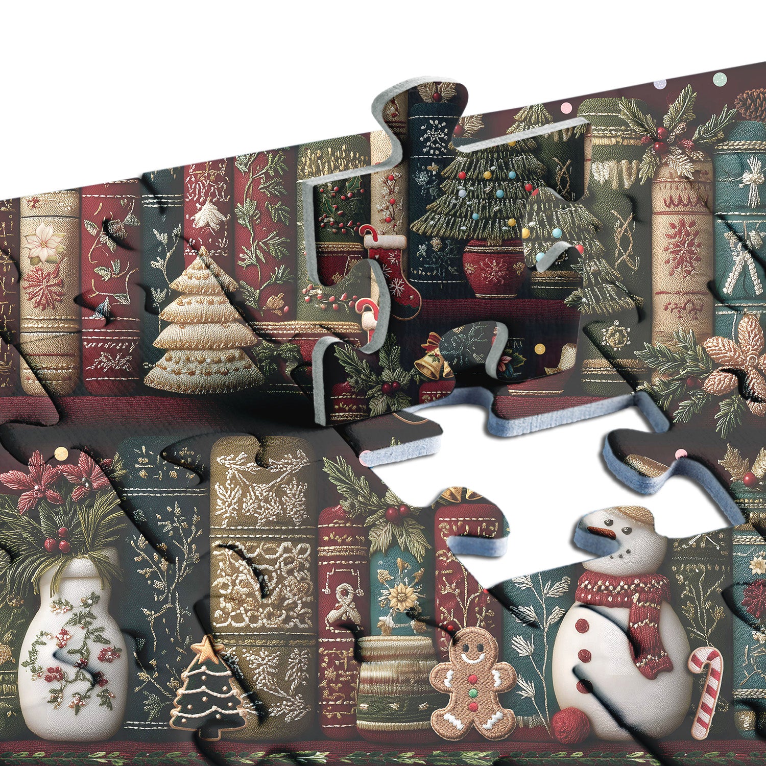 Christmas Embroidery Shelf Jigsaw Puzzle 500 Pieces