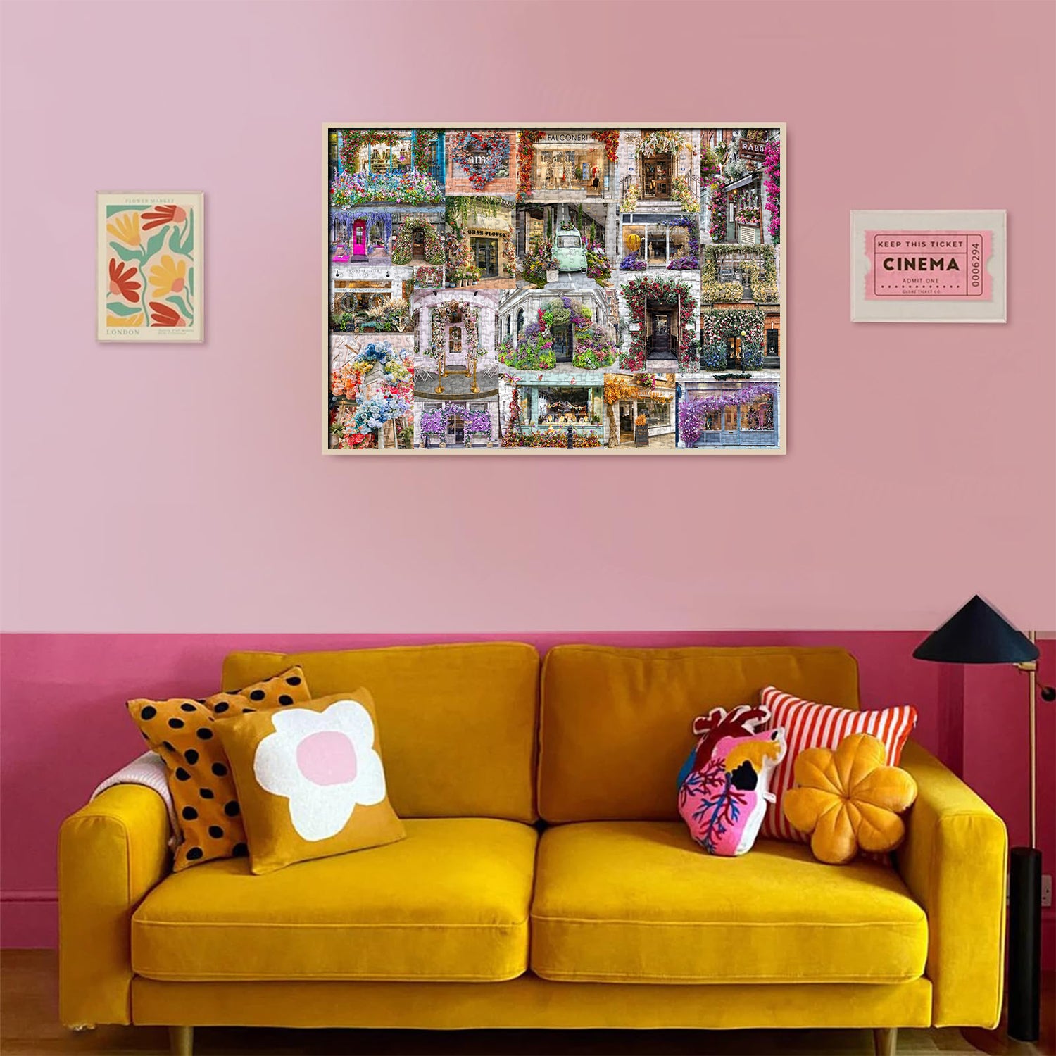 Bboldin® Street Flower Ausstellung Jigsaw Puzzle 1000 Stücke