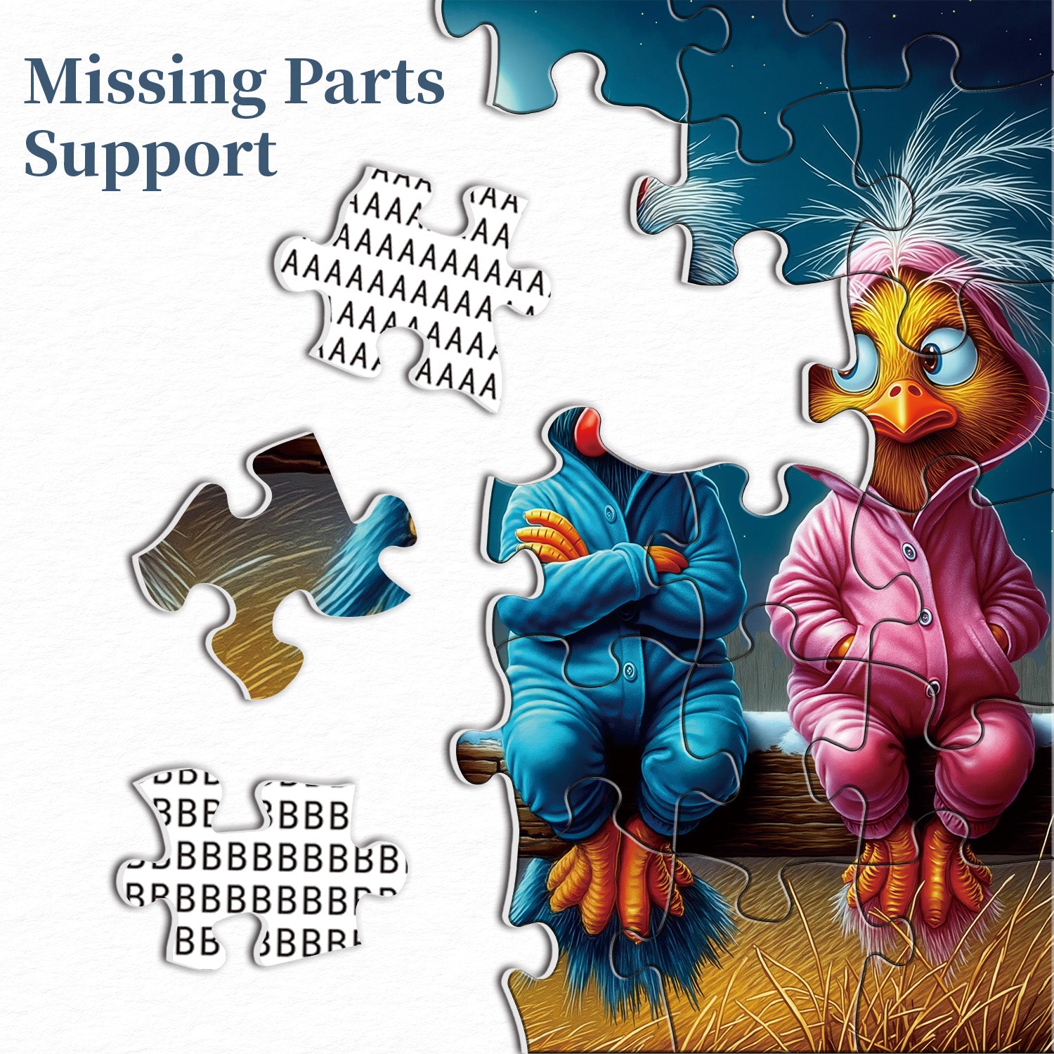 Pajama Chicks Jigsaw Puzzle 1000 Pieces