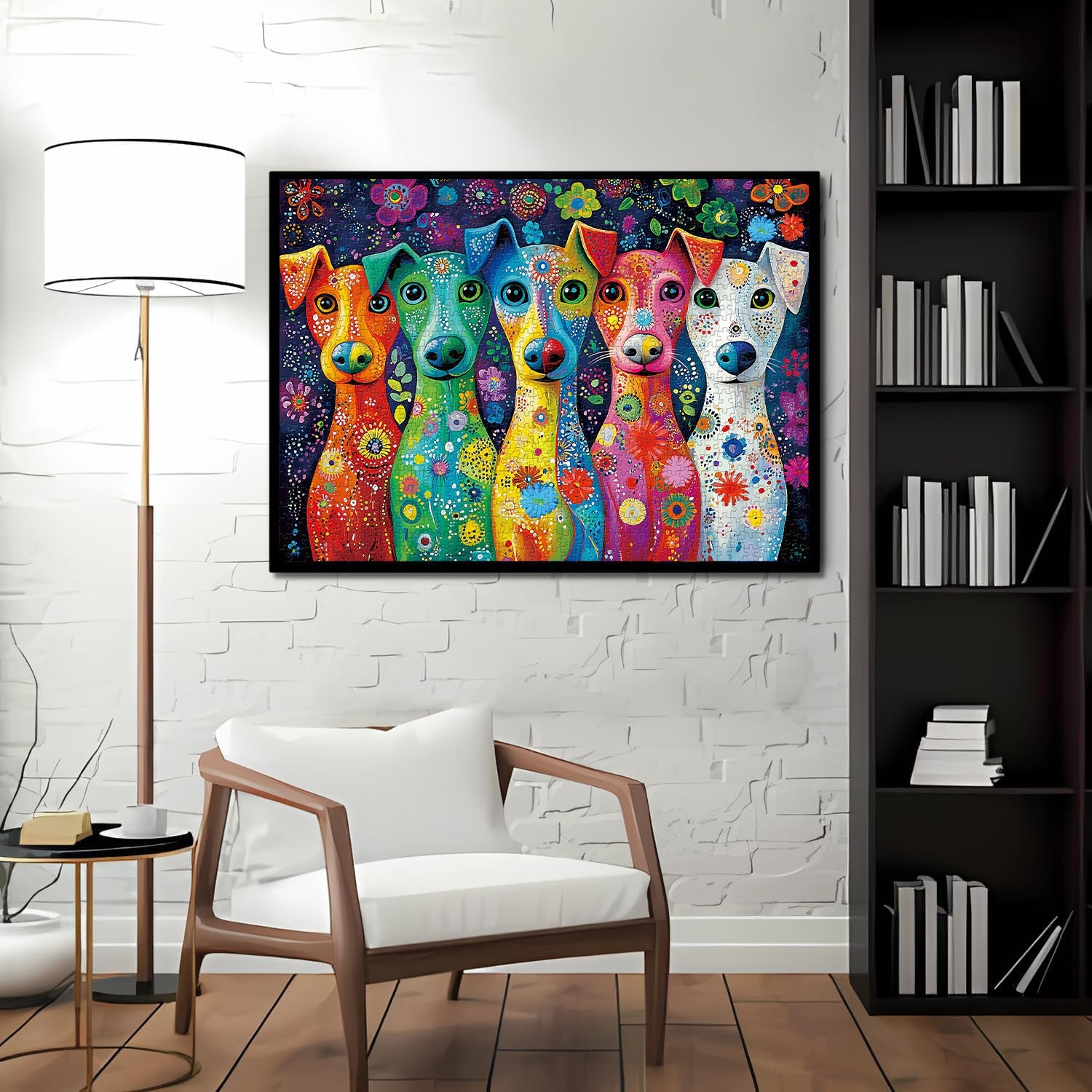 Colorful Dogs Jigsaw Puzzle 1000 Pieces