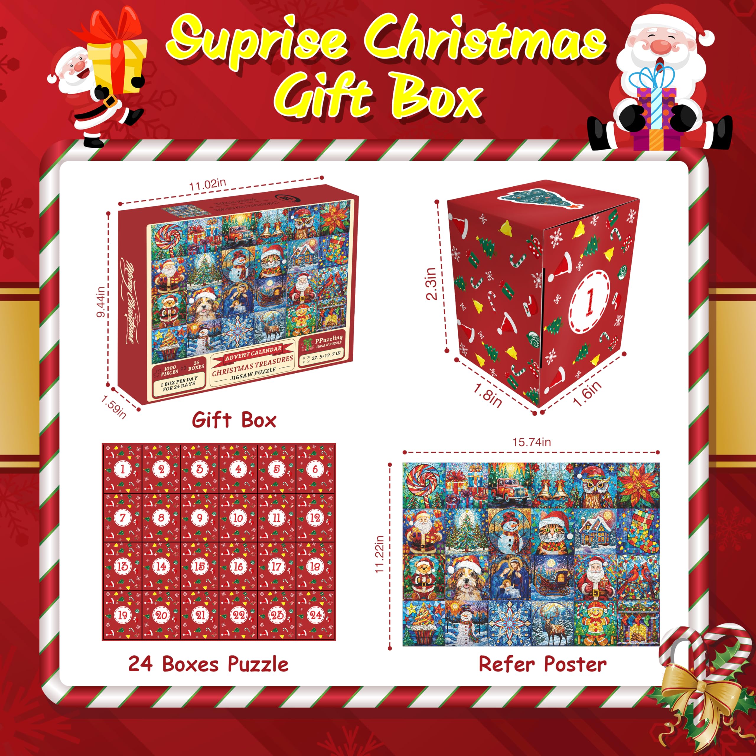 Christmas Treasures Jigsaw Puzzle  1000 Pieces