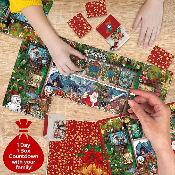 Yuletide Joy Advent Calendar Jigsaw Puzzle 1000 Pieces