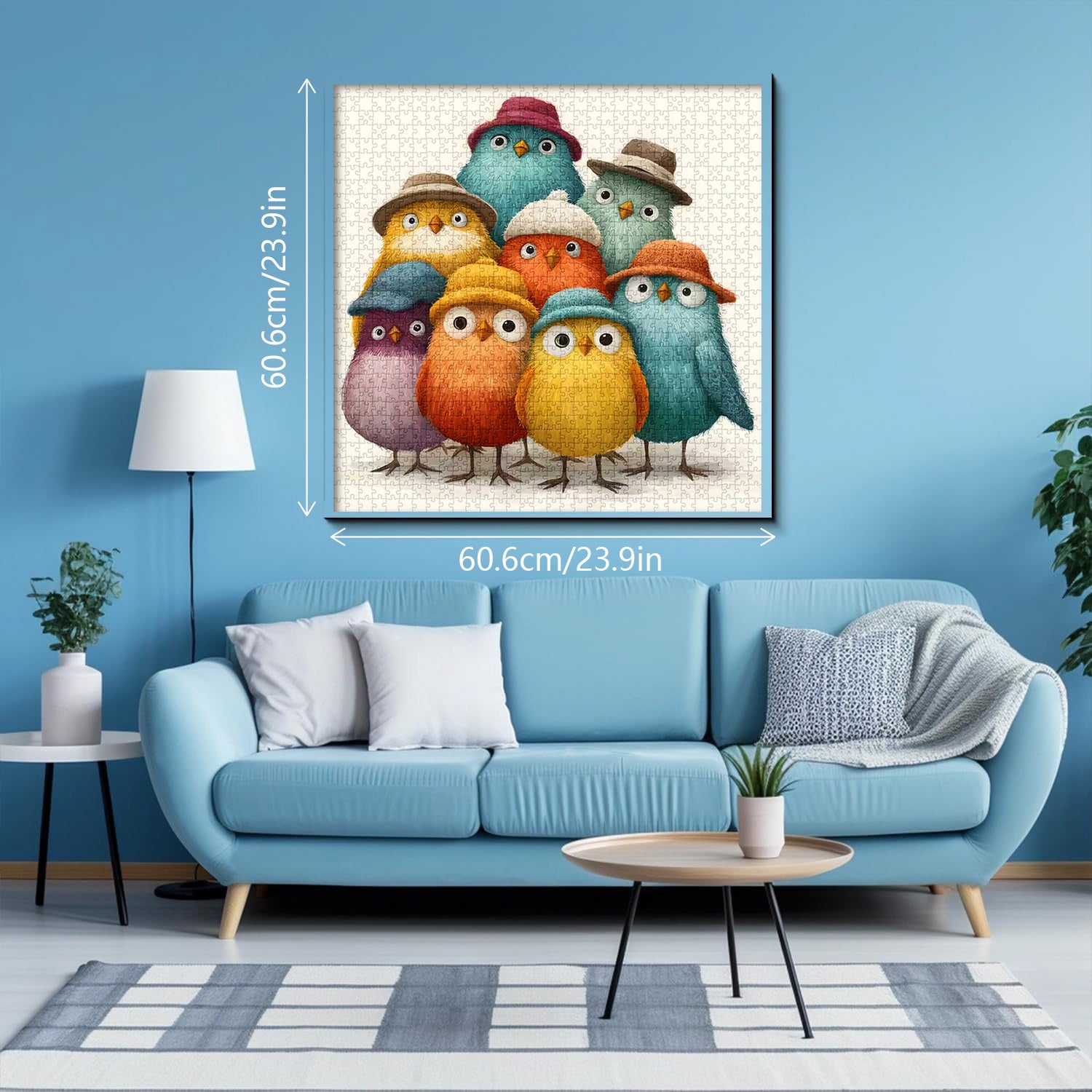 Funny Hat Birds Jigsaw Puzzle 1000 Pieces