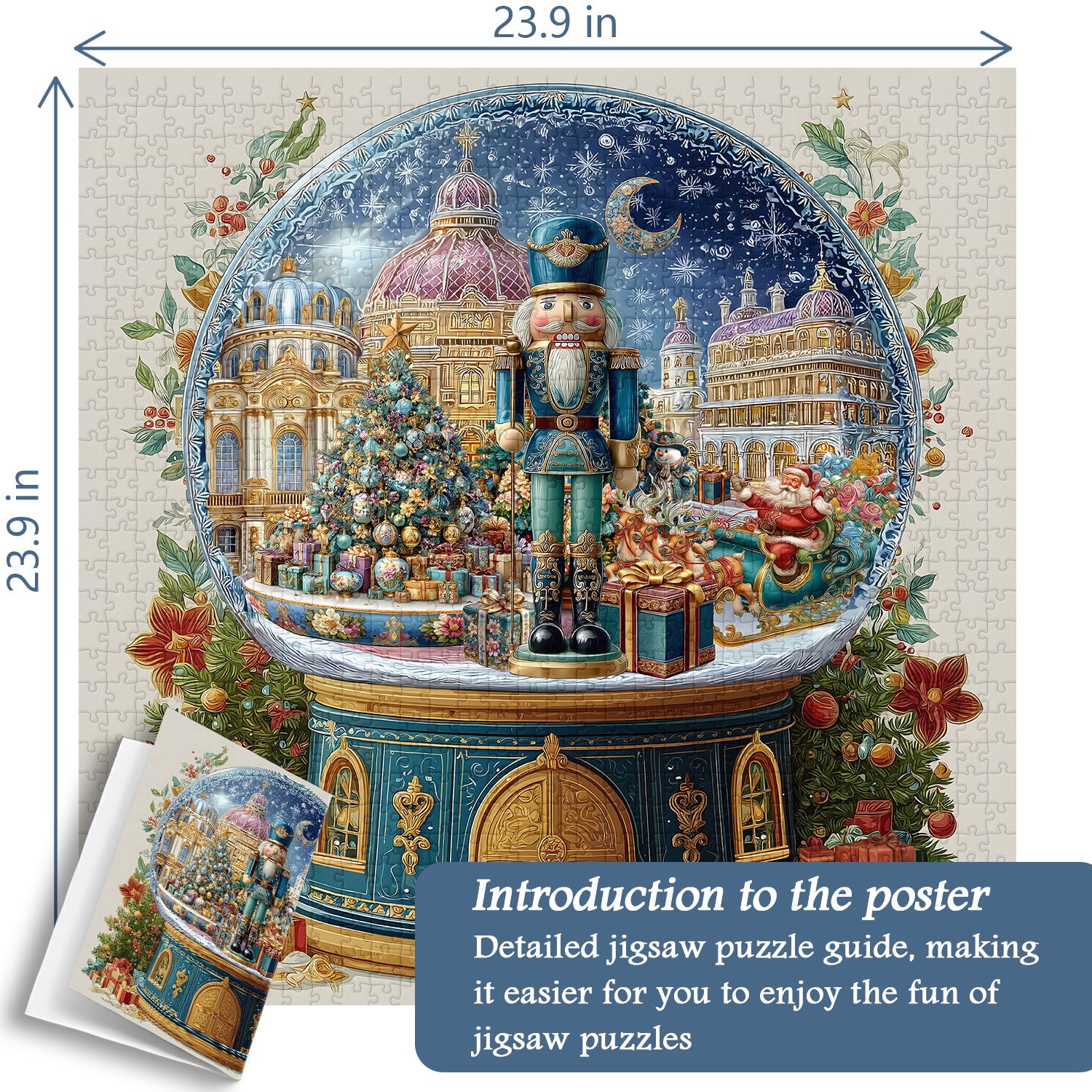Christmas Nutcracker Globe Jigsaw Puzzle 1000 Pieces