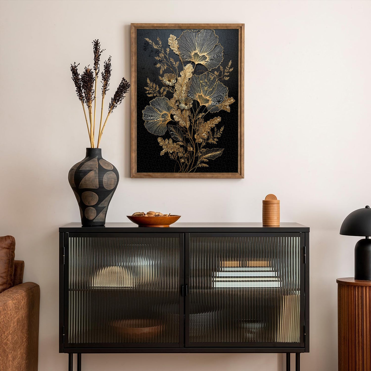 Linear Flower Jigsaw Puzzle 1000 Pieces