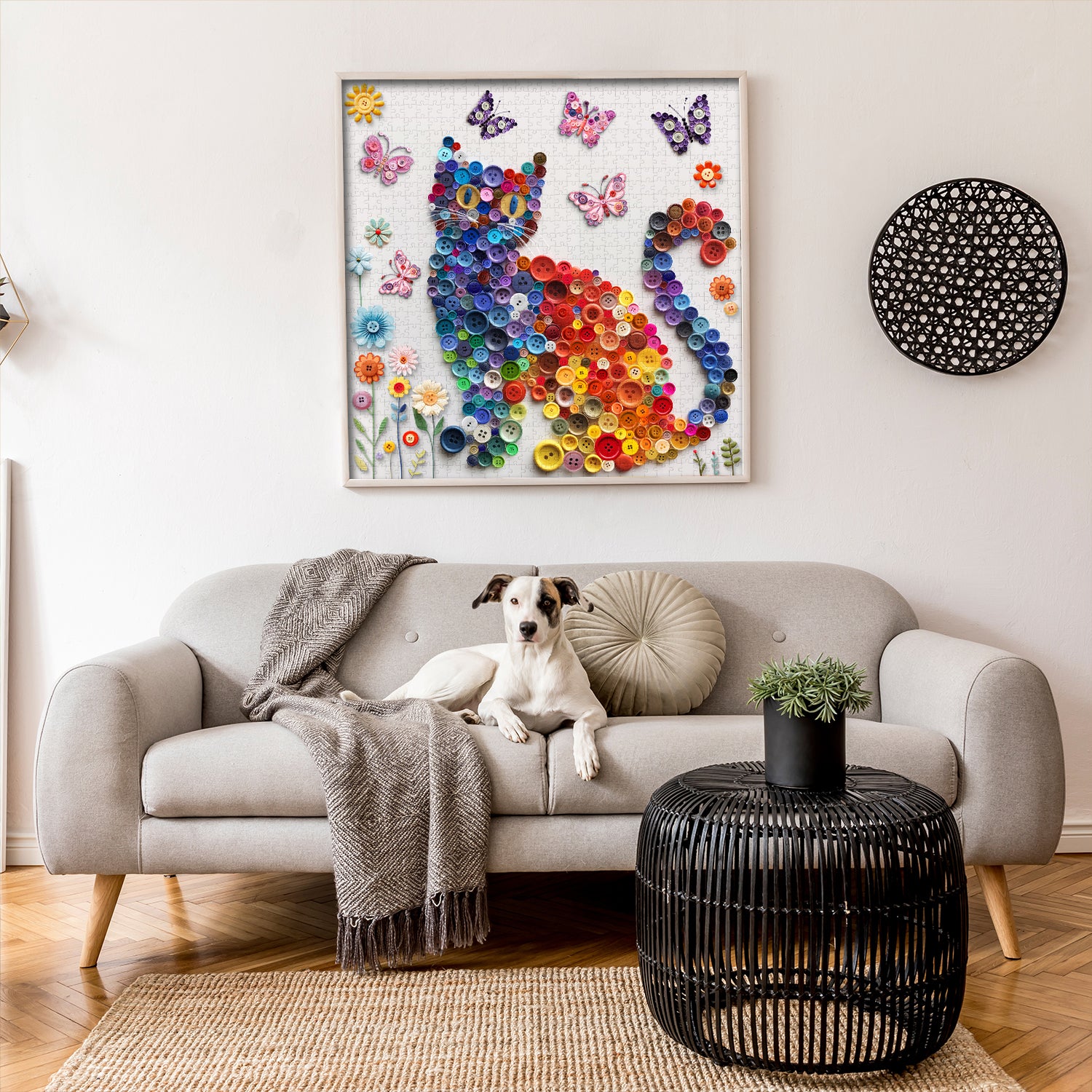 Button Cat Jigsaw Puzzle 1000 Pieces