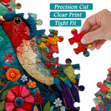 Patchwork Hummingbird Jigsaw Puzzle 1000 Pieces