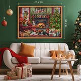 Accogliente puzzle di calendario dell'avvento natalizio 1000 pezzi