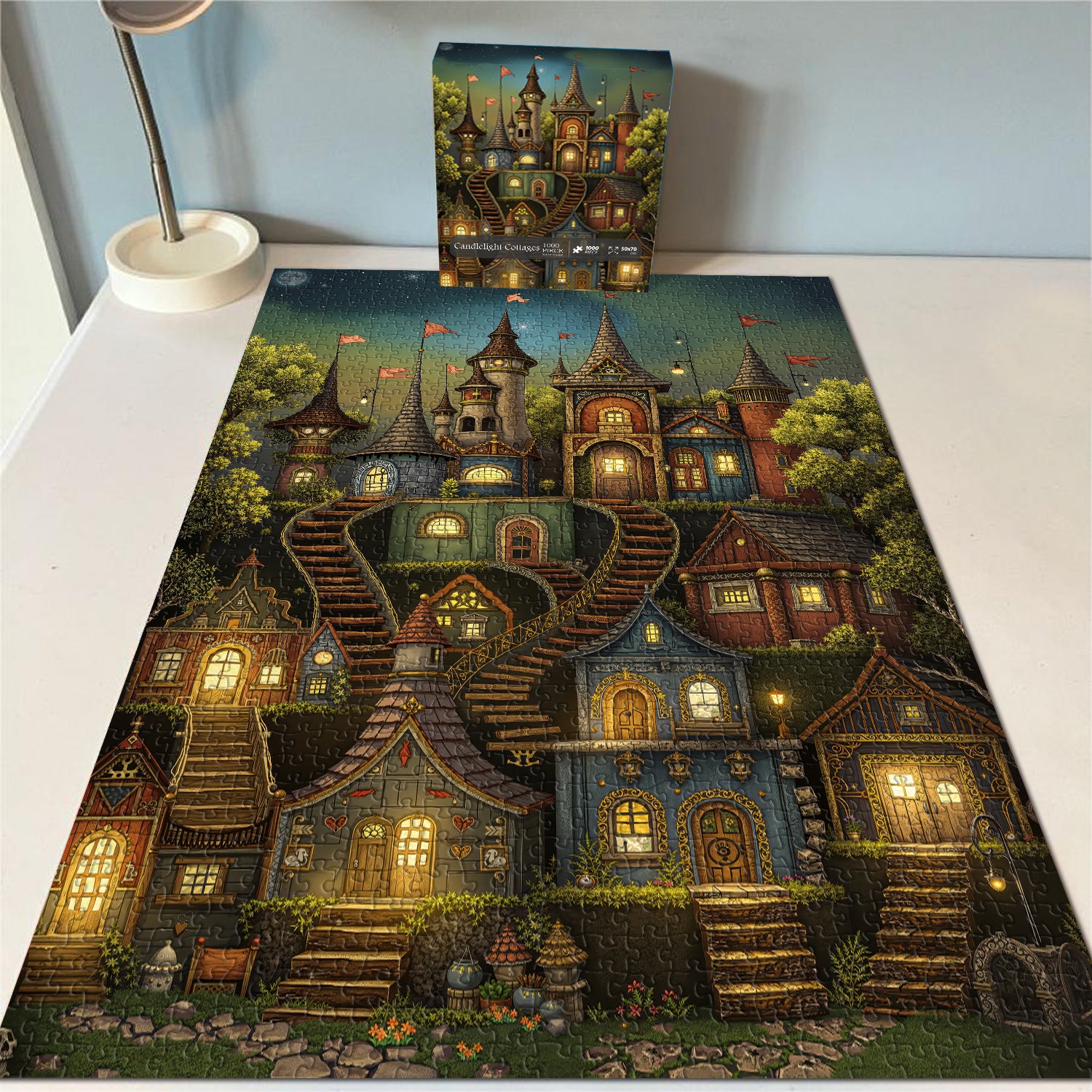 Candlelight Cottages Jigsaw Puzzle 1000 Pieces