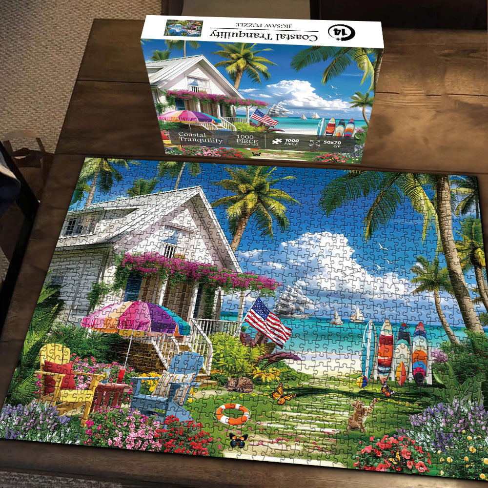 Puzzle de la tranquillité côtière Puzzle 1000 pièces